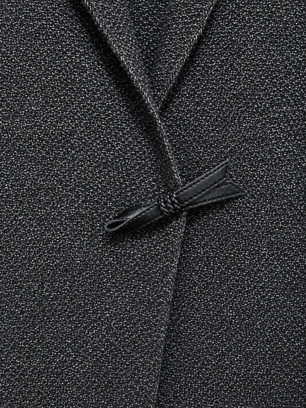 Damask Large Cashmere Angora Wool Blend Charcoal Longline Coatigan Cardigan Chic